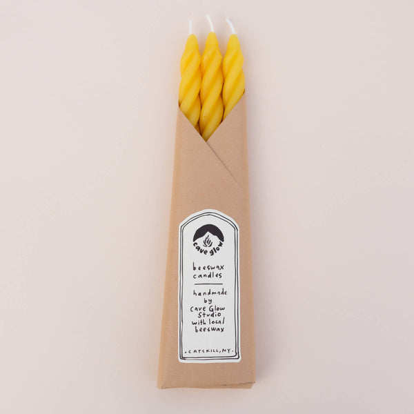 Pure Beeswax Spiral -Set of 3