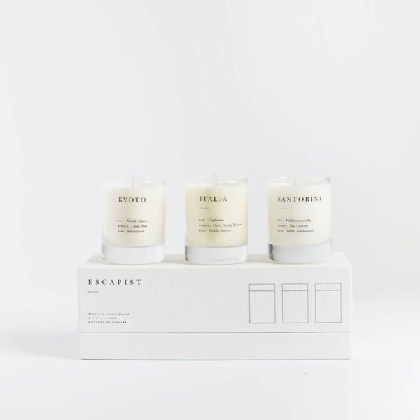 Escapist Votive Set - Earthy + Warm