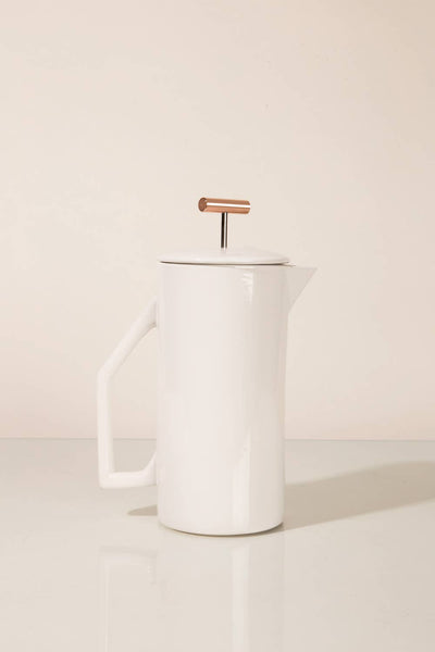 YIELD - Cream Ceramic French Press