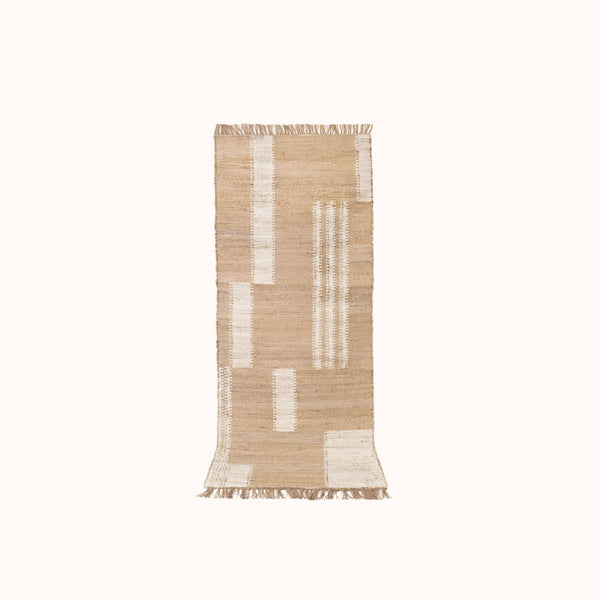 Rosa Runner - Tan / Natural - 2.5’ x 7’