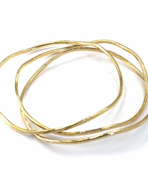 wavy gold bracelet