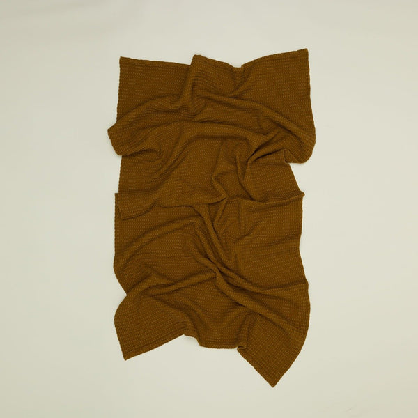 Cotton Waffle Bath Towel - Bronze