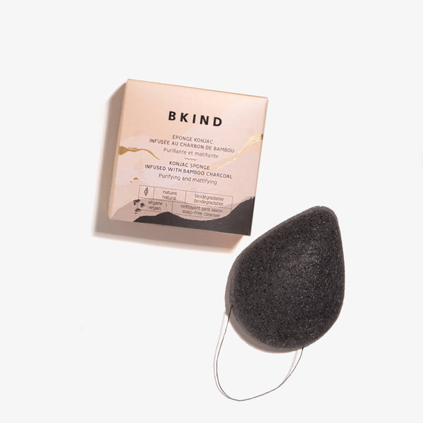 Konjac Facial Sponge - Activated Charcoal