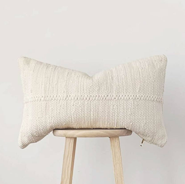 chindi lumbar pillow in heavy cream