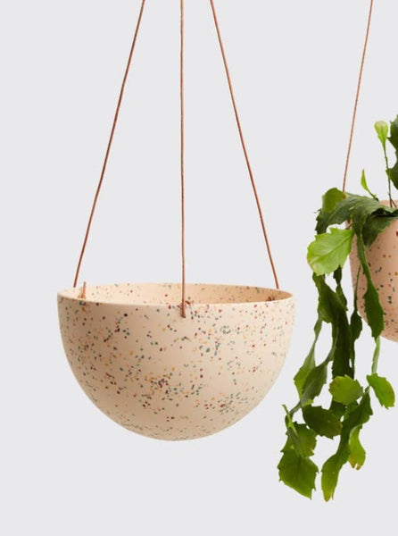 Hanging Planter Large | Terrazzo Salt