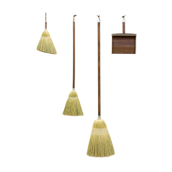 Handmade Broom with Walnut Handle