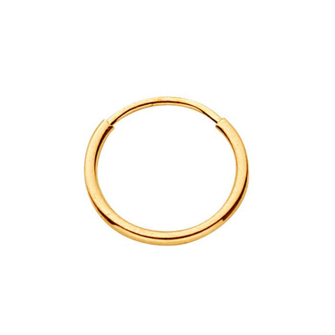 Infinity Hoop Earrings | 10mm| 14K Solid Gold