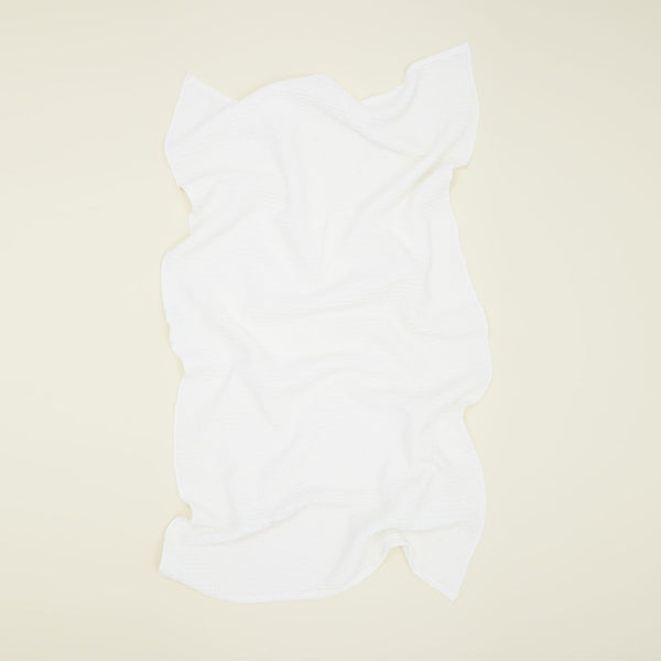 Cotton Waffle Bath Towel - White