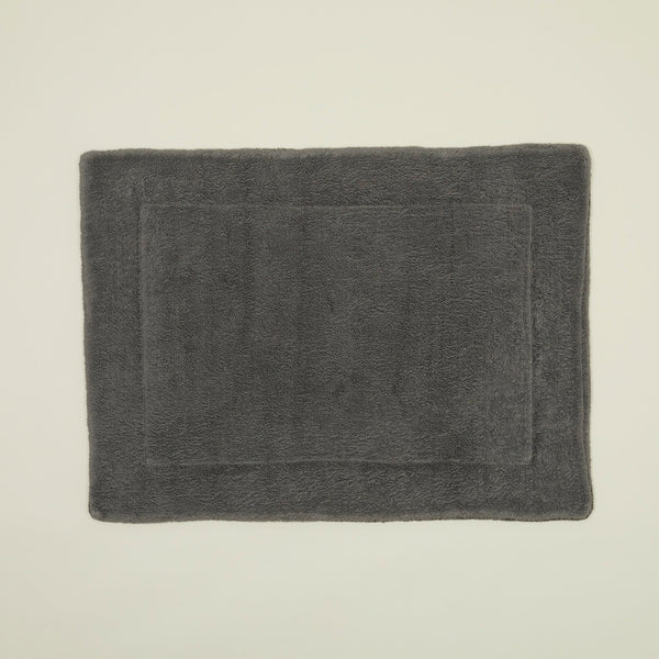 Cotton Terry Bath Mat | Dark Grey