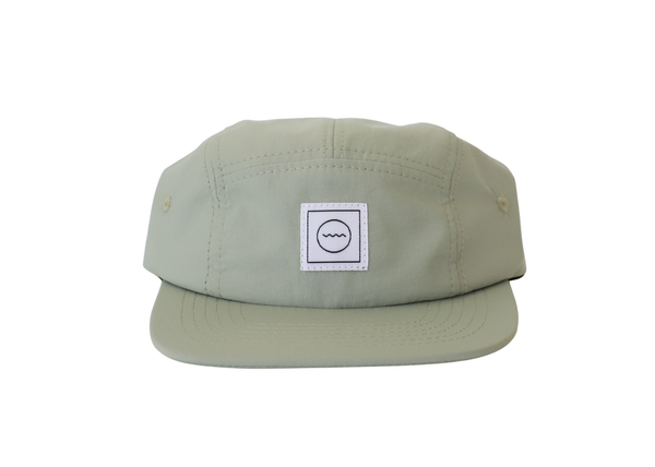 Waterproof Five-Panel Hat in Sea Foam - Adult