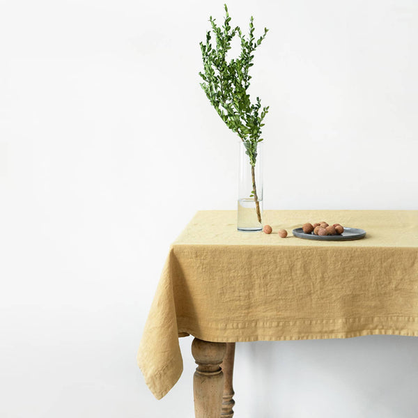 Honey Linen Tablecloth | 55” x 98”
