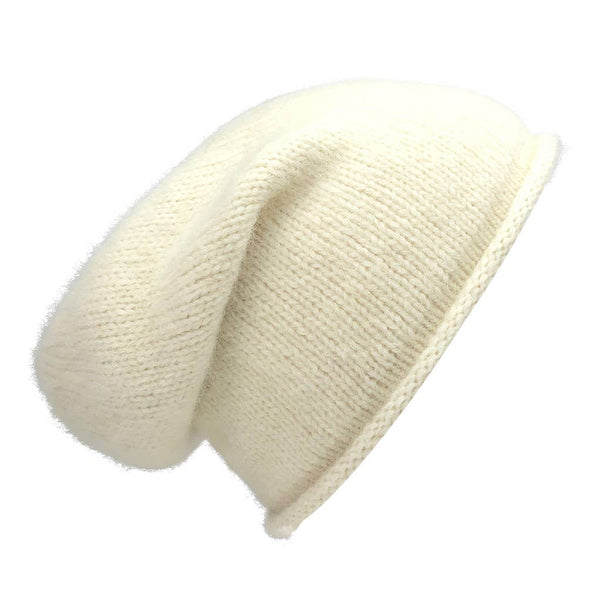Knit Alpaca Beanie - Snow