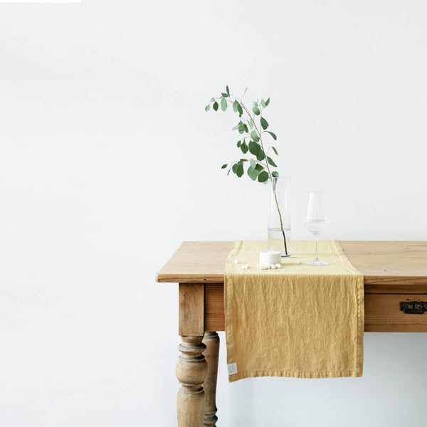 Honey Linen Table Runner