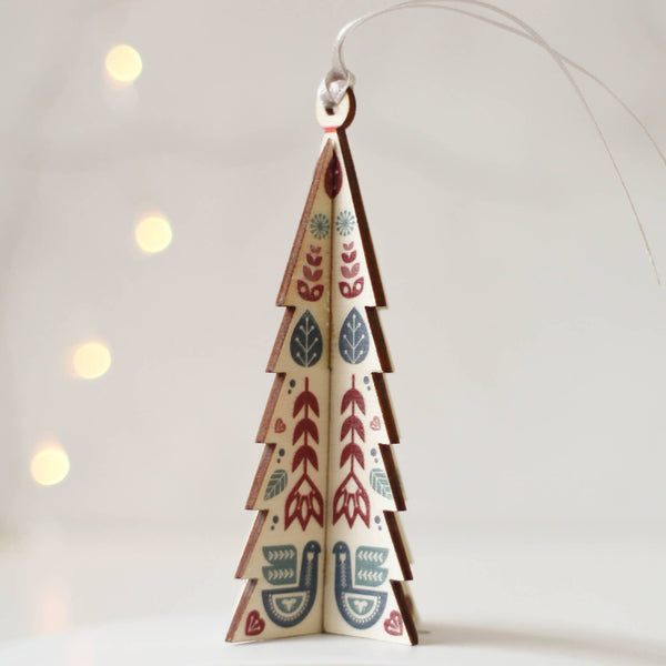 Christmas Tree Decoration, Hanging Folk Tree