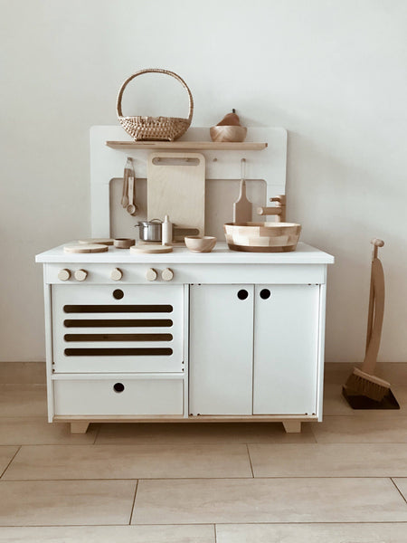 Milk Wooden Play Kitchen