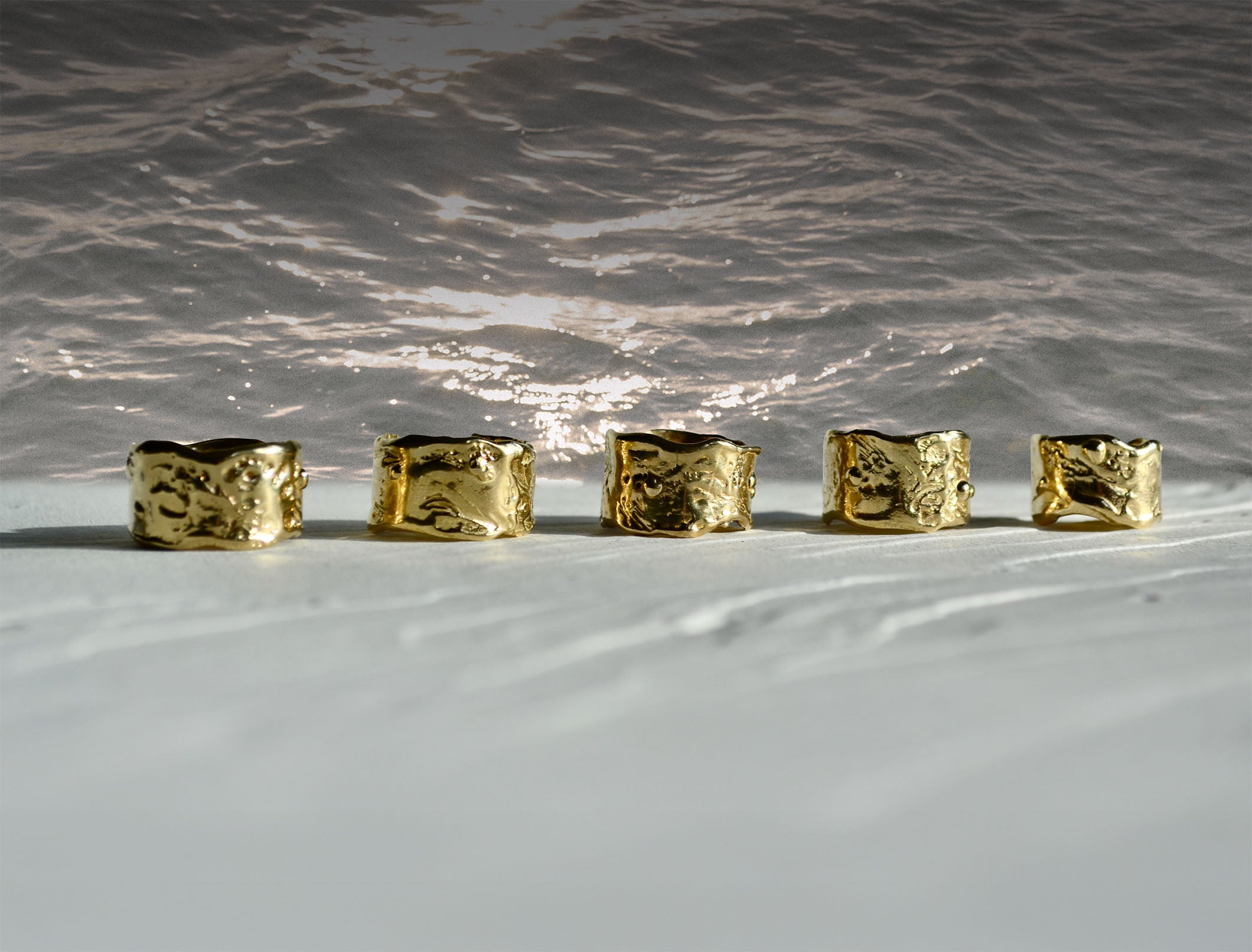 gold plated womens rings