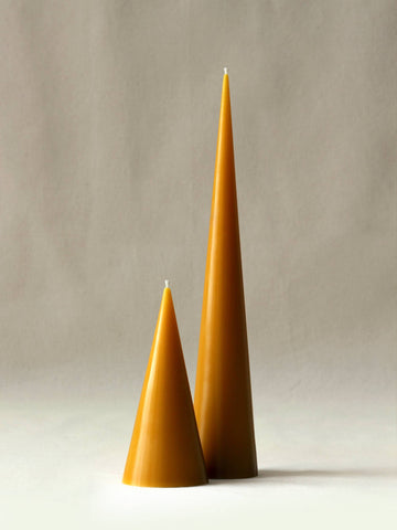 Small Cone Candle - 100% pure beeswax