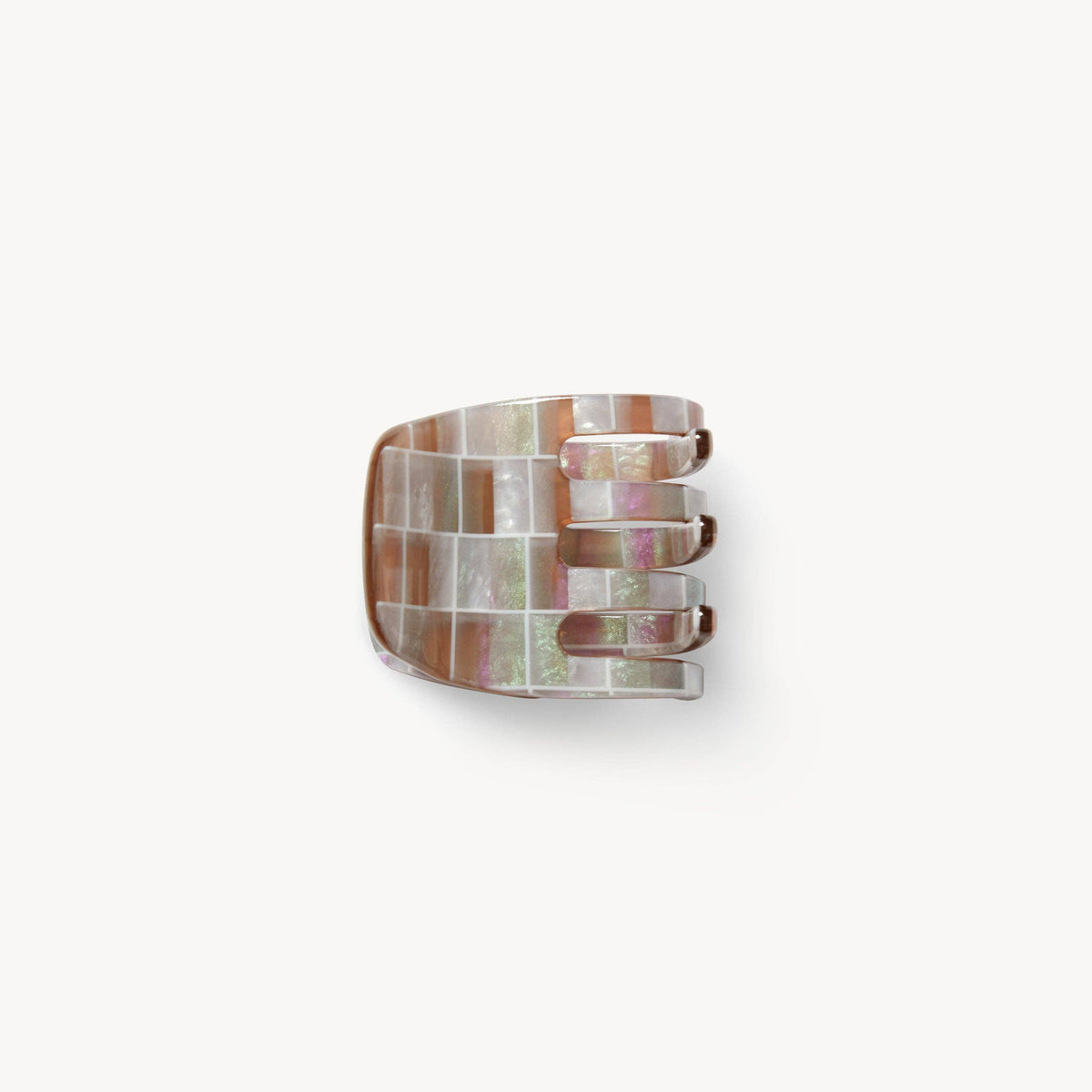 Colbert Checkers Mini Mini Claw in Brown Shell Checker – Material Wit