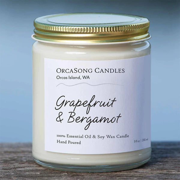 Soy wax 9 oz. candle by Orcas Song Candles