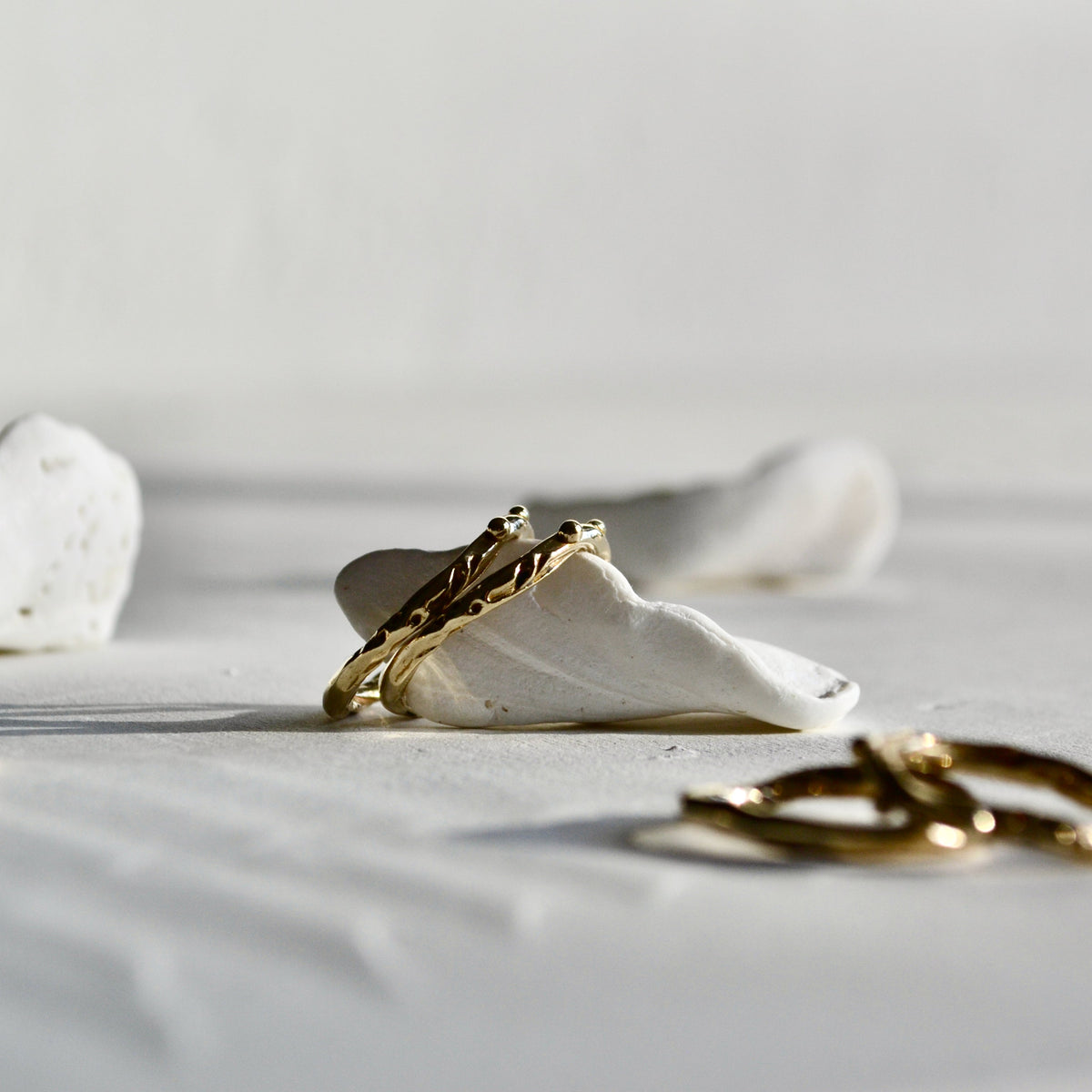 Elemental Stacking Ring | 14K Solid Gold – Material Wit