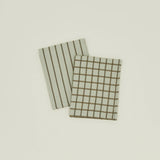 Essential Yarn Dyed Dish Towel | Set of 2 | Olive + Sage