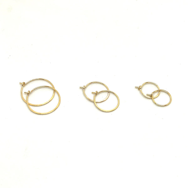 Simple Hoop Earrings | Gold Filled