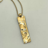 Coastal Necklace | Gold with White Sapphire