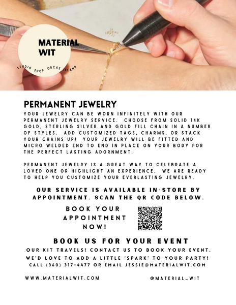 Permanent Jewelry Appointment