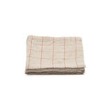Linen Napkin - Natural with Brick Window Pane