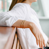 Minimalist Round Cuff Bracelet | Brass