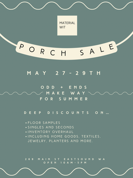 Porch Sale $15