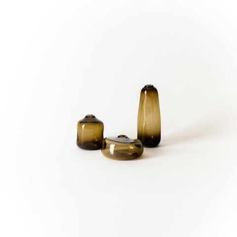 Handblown Glass Bud Vase - Wheat