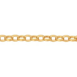 14K Gold-Filled Flat Oval Cable Chain 18 inch