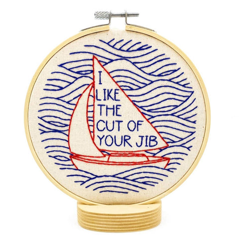 I like the cut of your jib Complete Embroidery Kit