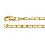 14K Gold-Filled Paper Clip Chain 20 inch