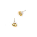 round pebble small stud earrings