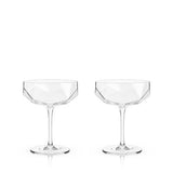 Faceted Crystal Coupe | Set of 2