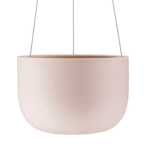 Porcelain Hanging Planter Matte Finish - Ochre