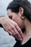 Laminar Hoop Earrings | Sterling Silver
