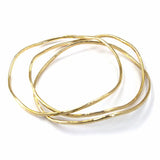 wavy gold bracelet