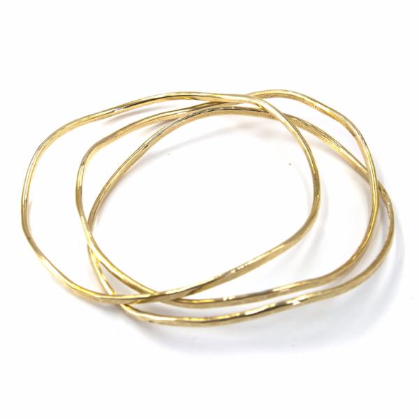 wavy gold bracelet