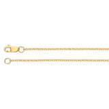 14K Gold-Filled Flat Oval Cable Chain 18 inch