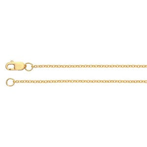 14K Gold-Filled Flat Oval Cable Chain 18 inch