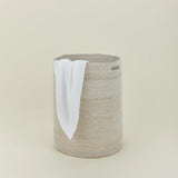 Large Woven Hamper - White