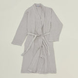Waffle Cotton Bath Robe | Light Grey | Large