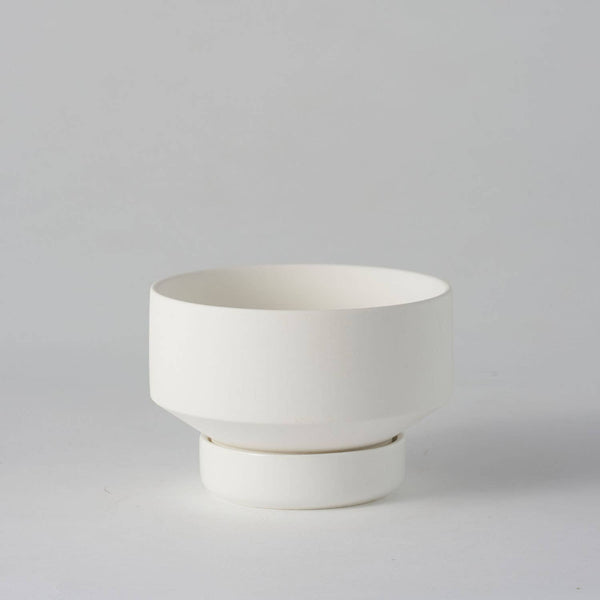 Porcelain Gro Pot - Small White