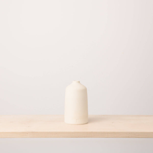 Ceramic Bud Vases - Small Natural White