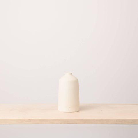 Ceramic Bud Vases - Small Natural White