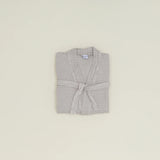 Waffle Cotton Bath Robe | Light Grey | Large