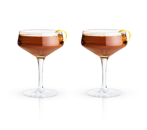 Crystal Coupe Glass - Set of 2